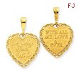 14K Gold  For My Dear Wife Charm