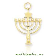 14K Gold  Menorah Charm