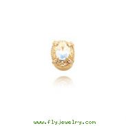 14K Gold  Mercury Mist Bracelet Slide