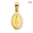 14K Gold  Miraculous Medal Charm