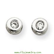 14K Gold & Rhodium Cubic Zirconia Earrings