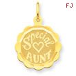 14K Gold  Special Aunt Charm