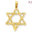 14K Gold  Star of David Pendant