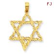 14K Gold  Star of David Pendant