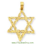 14K Gold  Star of David Pendant