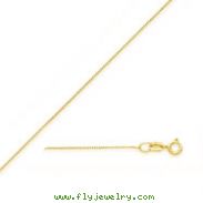 14K Gold 0.5mm Box Chain