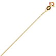 14K Gold 0.5mm Box Chain