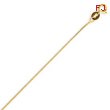 14K Gold 0.5mm Box Chain