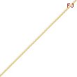 14K Gold 0.75mm Diamond Cut Cable Chain