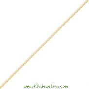 14K Gold 0.75mm Diamond Cut Cable Chain