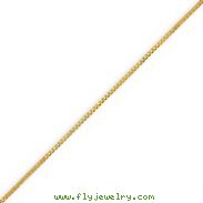 14K Gold 0.7mm Box Bracelet