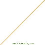 14K Gold 0.80mm Spiga Pendant Anklet