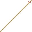 14K Gold 0.84mm Box Chain With Spring Ring