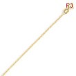 14K Gold 0.95mm Carded Chain