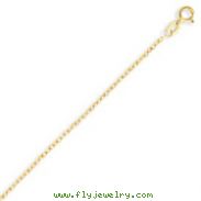 14K Gold 0.95mm Carded Chain