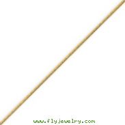 14K Gold 0.9mm Round Snake Chain