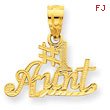 14K Gold #1 Aunt Pendant
