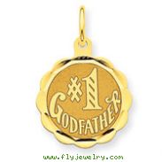 14K Gold #1 Godfather Charm