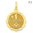 14K Gold #1 Godmother Charm