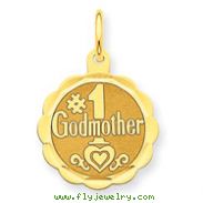 14K Gold #1 Godmother Charm