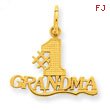 14K Gold #1 Grandma Charm