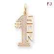 14K Gold #1 Son Charm