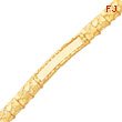 14K Gold 10.0mm Nugget ID Bracelet