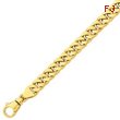 14K Gold 10.1mm Polished Fancy Link Bracelet