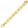 14K Gold 10.6mm Polished Fancy Link Bracelet