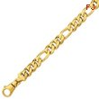 14K Gold 10.9mm Polished Fancy Link Bracelet