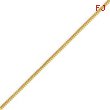 14K Gold 1.0mm Franco Bracelet