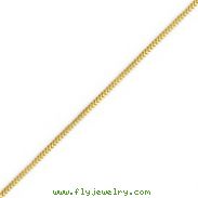 14K Gold 1.0mm Franco Bracelet