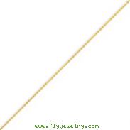 14K Gold 1.0mm Round Diamond Cut Wheat Chain