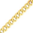 14K Gold 11.75mm Beveled Curb Bracelet