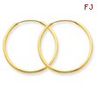 14K Gold 1.25x24mm Endless Hoop Earring