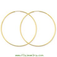 14K Gold 1.25x54mm Endless Hoop Earring
