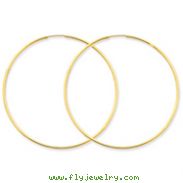 14K Gold 1.25x54mm Endless Hoop Earring