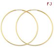 14K Gold 1.25x57mm Endless Hoop Earring
