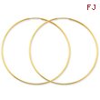 14K Gold 1.25x57mm Endless Hoop Earring