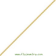 14K Gold 1.2mm Round Wheat Chain