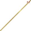 14K Gold 1.35mm Box Chain