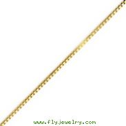 14K Gold 1.35mm Box Chain