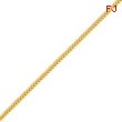 14K Gold 1.3mm Franco Bracelet