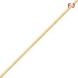 14K Gold 1.3mm Solid Diamond Cut Cable Anklet