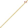 14K Gold 1.3mm Solid Diamond Cut Cable Chain