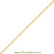 14K Gold 1.45mm Diamond Cut Cable Chain