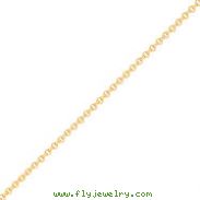 14K Gold 1.5mm Cable Chain