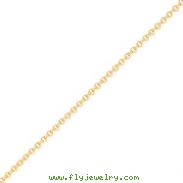 14K Gold 1.5mm Cable Chain