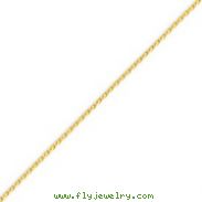 14K Gold 1.5mm Diamond Cut Wheat Chain