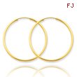 14K Gold 1.5x33mm Polished Round Endless Hoop Earrings